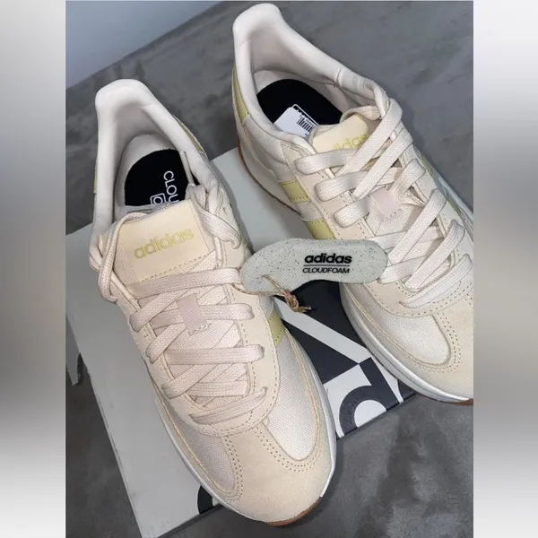 Adidas RUN 70s 2.0 Wonder White Powder Yellow Warm - Image 4