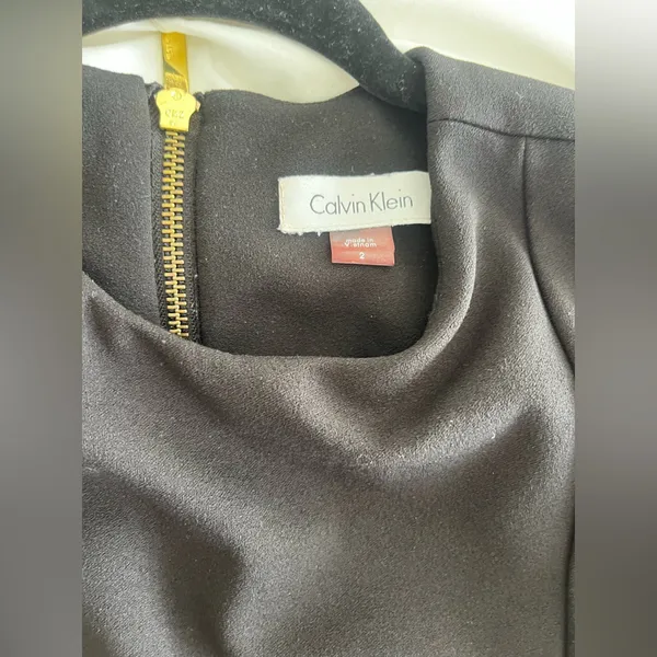 Calvin Klein Black Midi Dress - Image 2