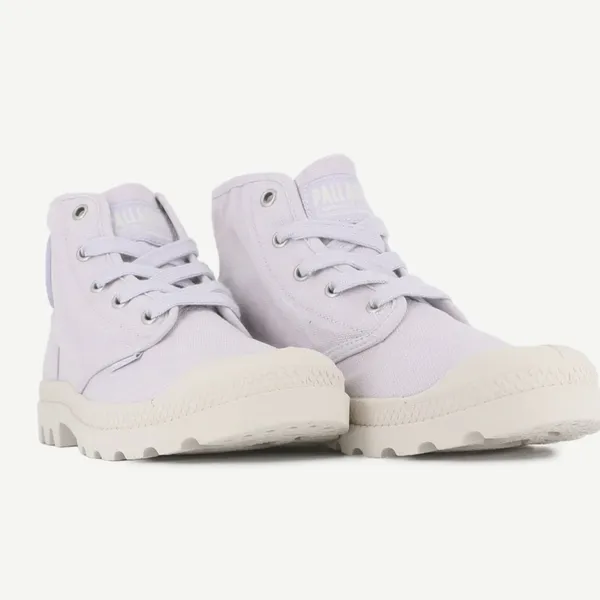 PALLADIUM PAMPA HI high top Canvas lace up boots/sneakers , size 8.5 Star White - Image 4