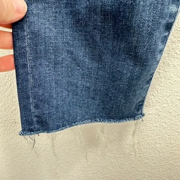 AGOLDE Size 28 High‎ Rise Ankle Crop Raw Hem Slim Straight Leg Denim Jeans - Image 5