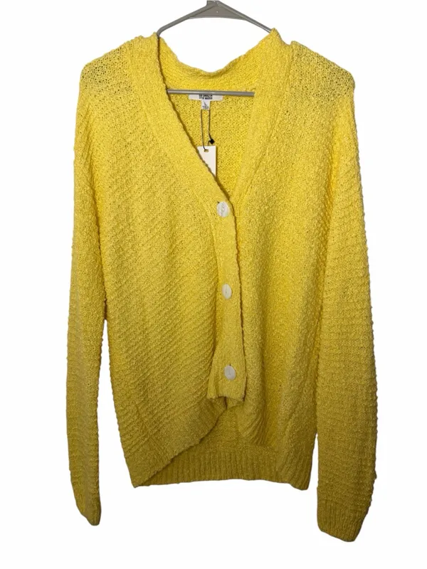BB Dakota Bonfire Cardigan Yellow Size L - Image 2