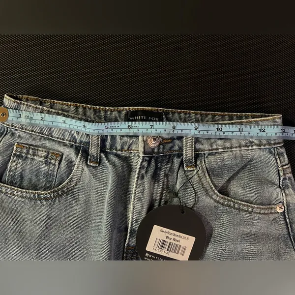 White Fox Boutique Take My Picture Denim Maxi Skirt – Blue Wash. size XS. NWT - Image 11