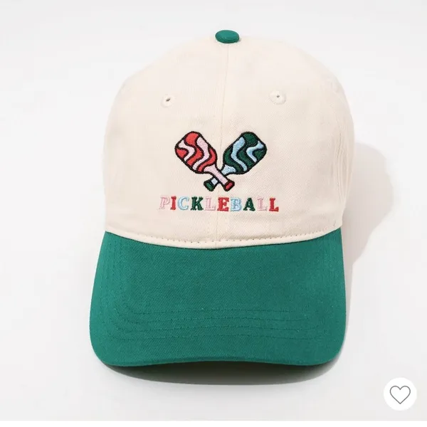 NEW Frasier Sterling Cotton Pickleball Hat cream/ green - Image 2