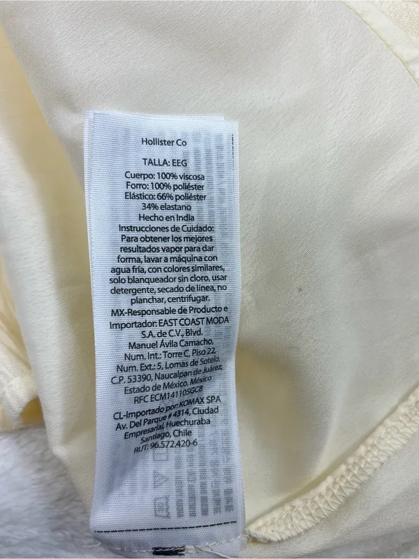 Hollister Cream Smocked Strapless Ruffle Maxi Dress size XXL P - Image 12