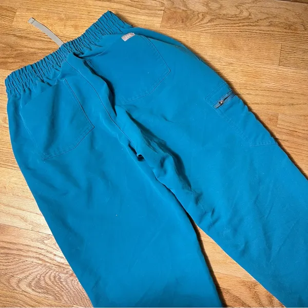 FIGS‎ women’s BluePants with Elastic Cuffs and Drawstring Waist size S - Image 6