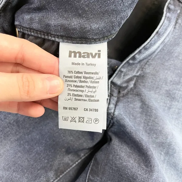 Mavi Jeans Womens 31/30 Alexa Mid Rise Skinny Dark‎ Wash Classic Stretch Ankle - Image 8