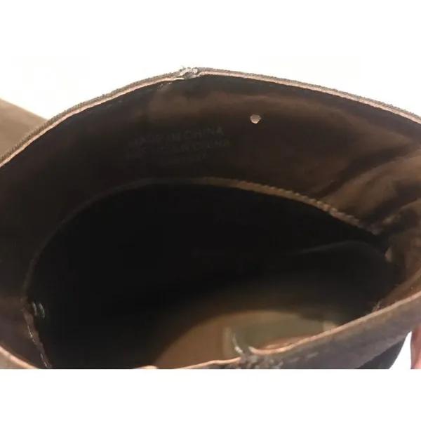 Brown suede ankle boots size 8.5‎ fall winter festival - Image 10