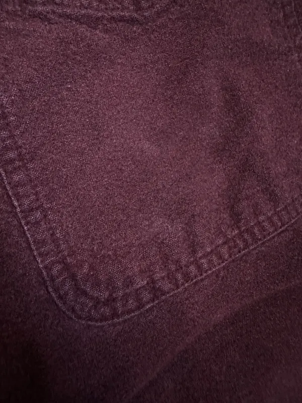Woolrich Burgundy Faded Button Up Shirt Men’s M Vintage Feel - Image 8