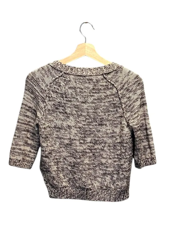 Wilfred Patch Pocket Sweater Beige Size XS Neutral Spring Cropped Casual Boho - Image 10