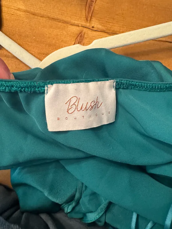 Teal Cut - Out Halter Formal Dress - Image 6