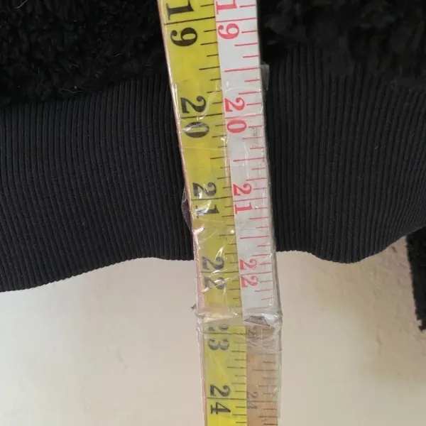 Lululemon Textured Fleece 1/2‎ Zip Black size 4 sherpa hooded - Image 9