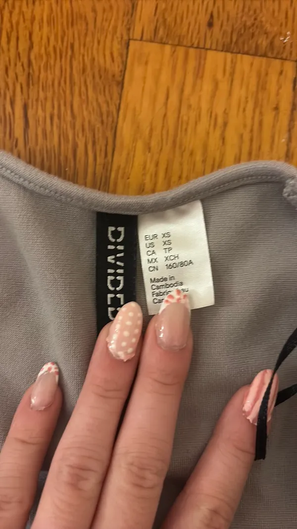H&M gray square neck - Image 3