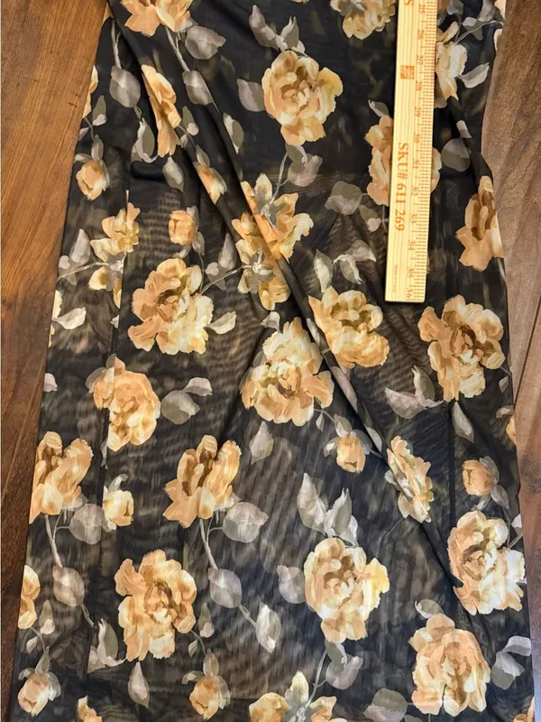 NWT Favorite Daughter Sheer Fantasy Maxi Dress Golden Flowerbed Small - Image 9