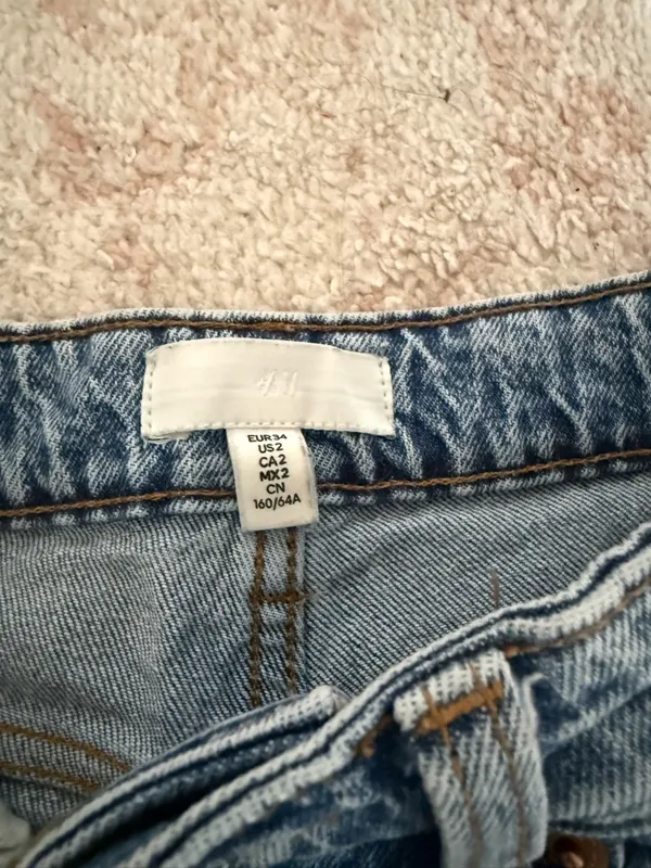 H&M High Rise Straight Leg Jeans - Image 3
