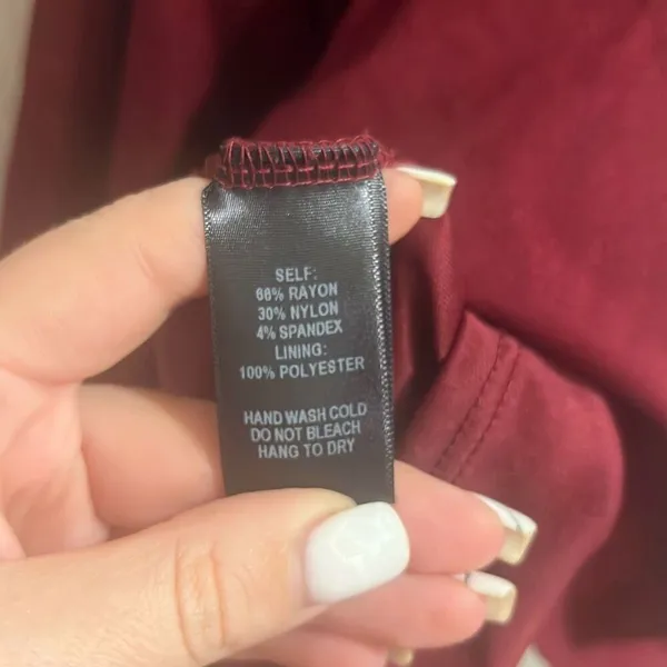 ✨Lulu’s Believe in Love Wine Red Backless Skater Sz Large Maroon Dress✨ - Image 14