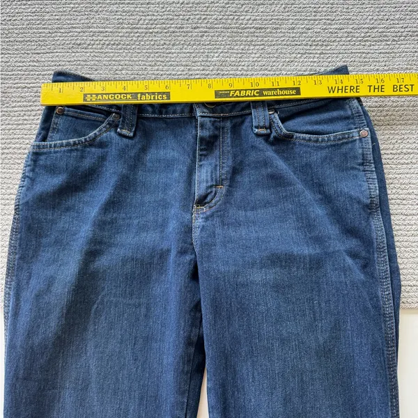 Wrangler Riggs Workwear Dark Blue Denim Bootcut Jeans Size 4 x 30 - Image 8