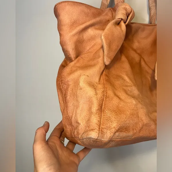 Frye Nora Knotted Hobo Tote Leather Pink - Image 7