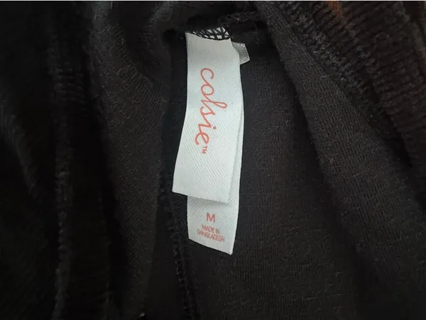 Velour black crop top Size M - Image 3