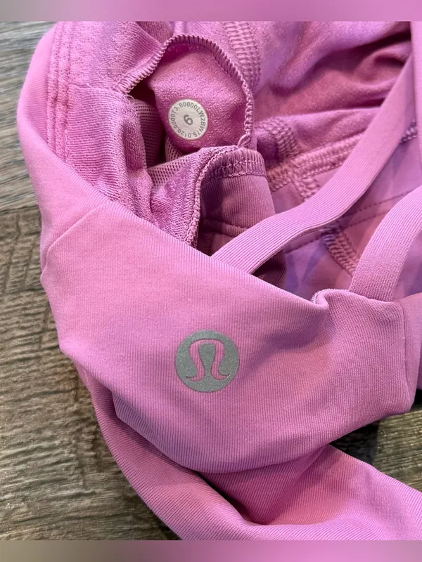 Lululemon Free To Be Serene High Neck Long Line Sports Bra Magenta Glow 6 - Image 3