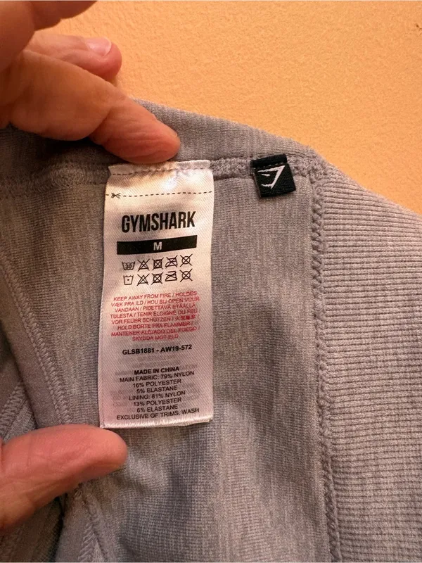 Gymshark Adapt Camo Seamless Bra in Light Gray - Image 6