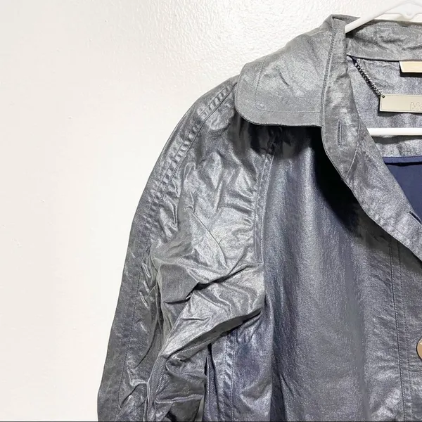 Michael Kors Steel Blue Raincoat - Image 4