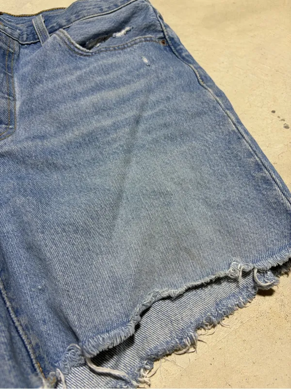Levi’s premium denim 501 Classic Blue Denim Cutoff Shorts 29 - Image 5