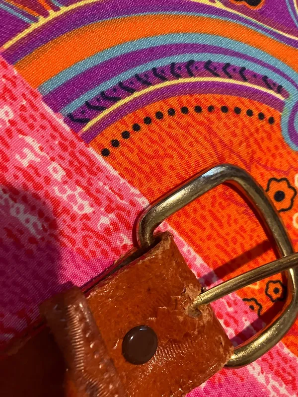 Handcrafted Red Beaded hand loom bead work belt - Image 5