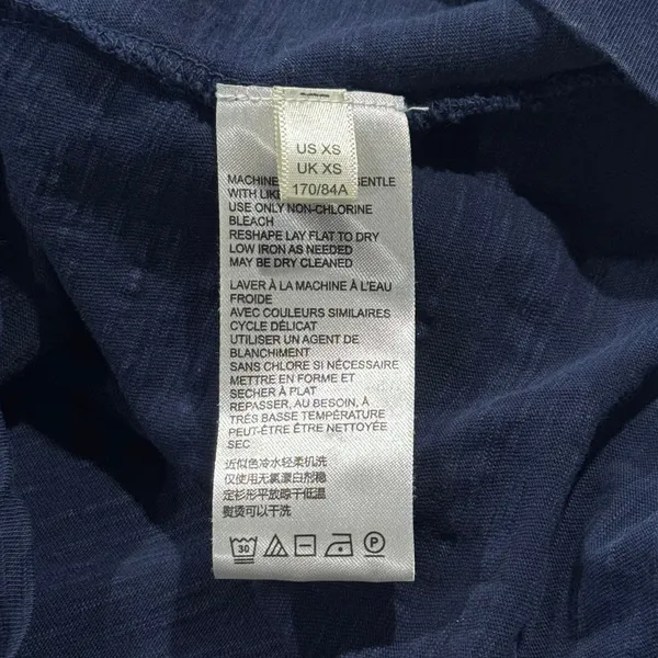 Daily Practice Anthropologie Midi Dress Sleeveless Minimalist Casual Navy XS - Image 5