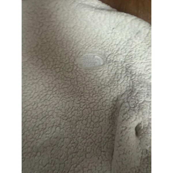 The North Face‎ White Sherpa Fleece Zip Up Jacket Womens Size Medium - Image 7