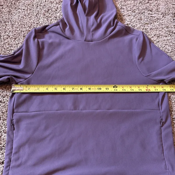 Women's ALWRLD ALTRN Rib Hoodie Purple/indigo Sz XS Athleisure Workout - Image 4