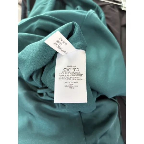 Express Women's Slip Dress Green‎ Jewel tone Satin Midi Spaghetti Strap NwT XS - Image 7