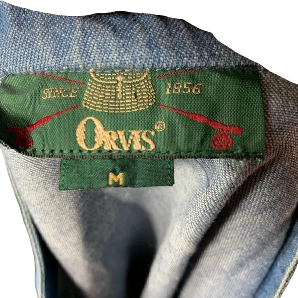 ‎Orvis Womens denim embroidered flower bird vest - Image 7