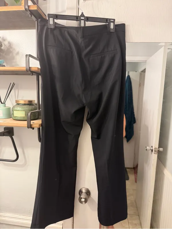Banana Republic Black Wide-Leg Dress Pants - Image 6