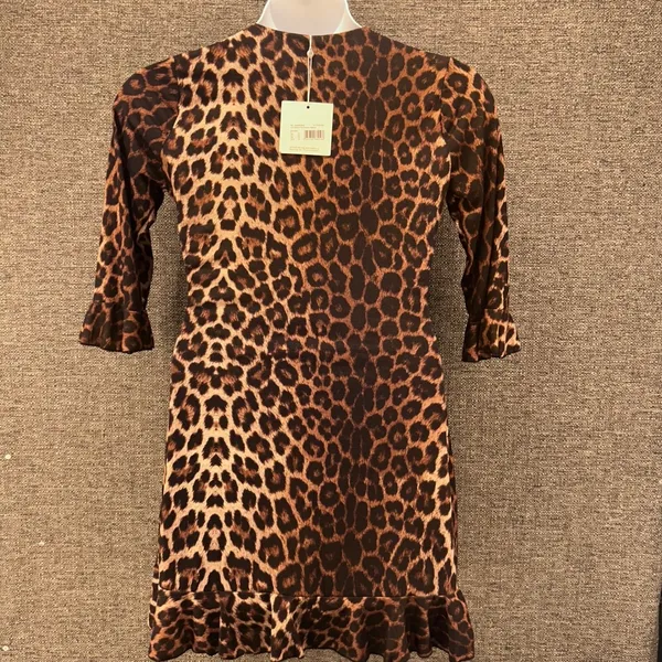 Missguided‎ Leopard Babydoll Dress Brown 10 - Image 8