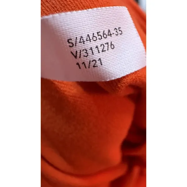 Athleta‎ Women's Activewear Sport Bra Halter Sleeve Orange Medium - Image 6