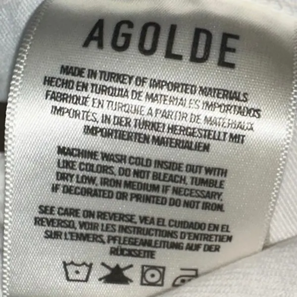 AGOLDE Low Slung Baggy White Organic Cotton‎ Jeans 31 - Image 5