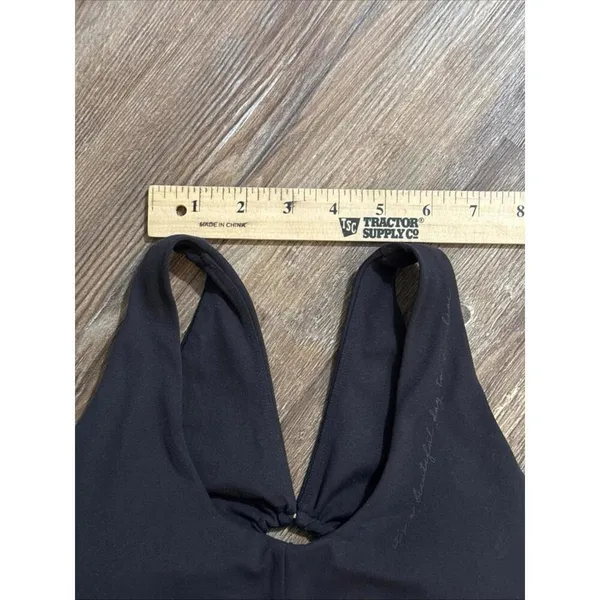 Gymshark Whitney Simmons Blk Quiet‎ Luxury Minimalist Athleisure Mesh Sports Bra - Image 10