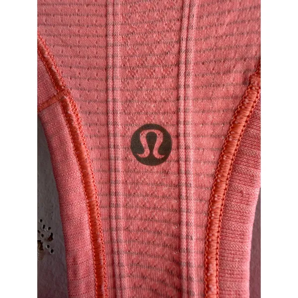 Lululemon Swiftly Tech Racerback Tank Top Pink Heathered Activewear Size 6 - Image 4