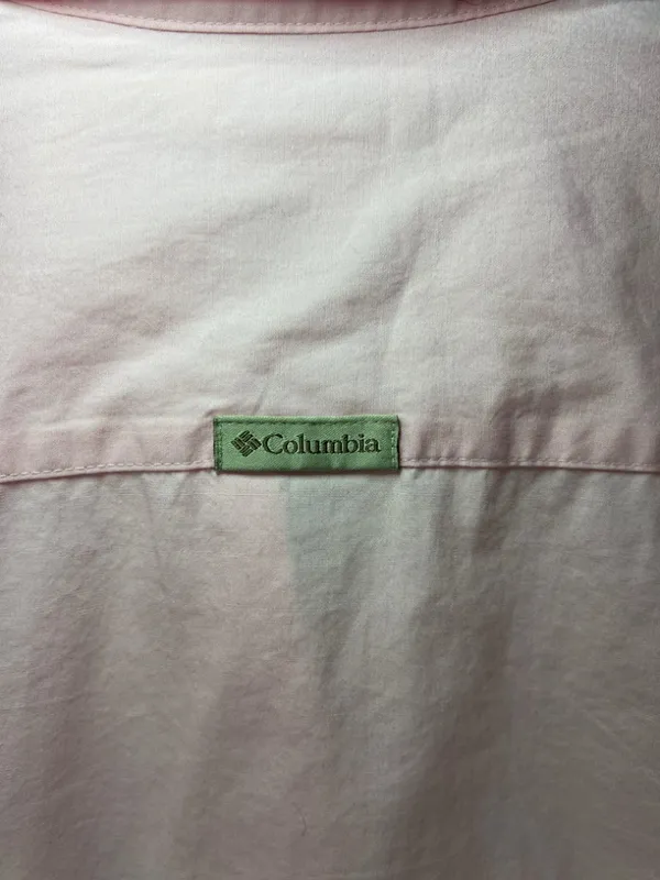 Columbia Bayview 3/4 Sleeve Button-Up Shirt Pink Split Cuff Outdoor Office NEW M - Image 11