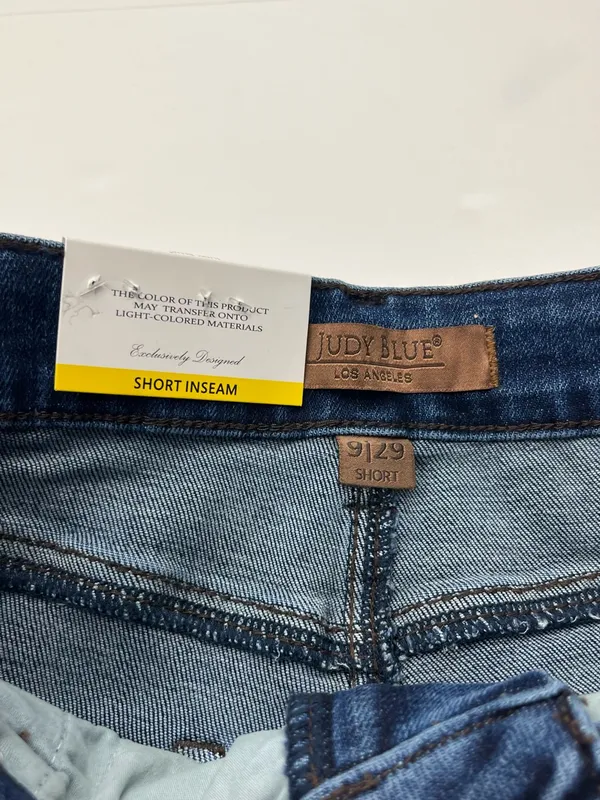 Judy Blue Boot Cut Dark Blue Denim Jean Womens Size 9 / 29 Short Inseam NEW - Image 2