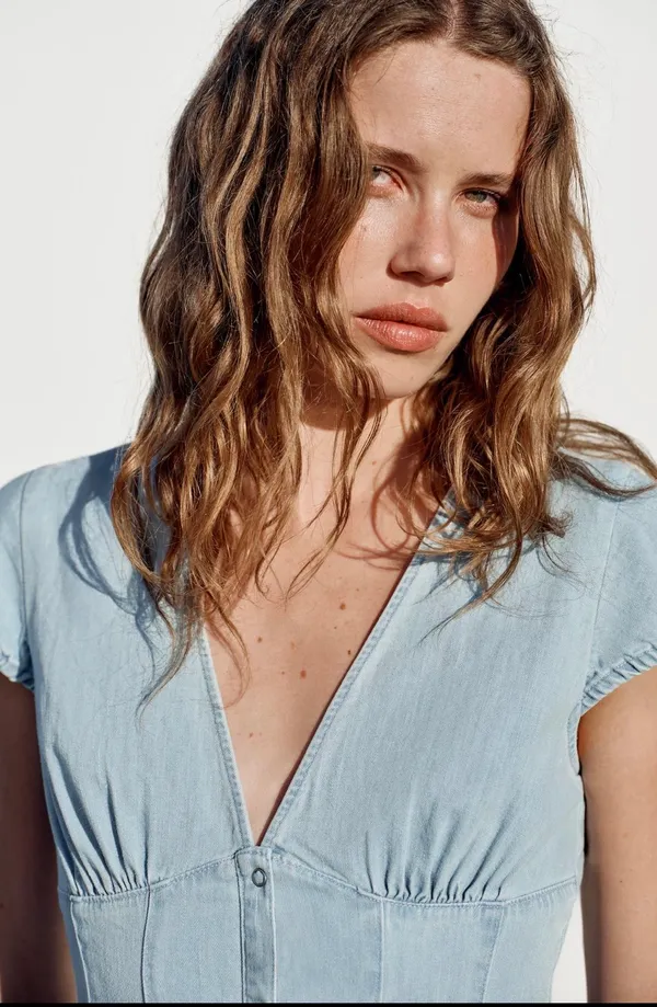 BNWT Zara TRF Blue Denim Mini Dress - Image 7