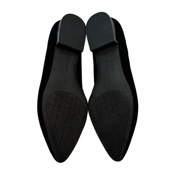 Adrienne Vittadini Palo Velvet Loafer Women 10 Black Crystal Formal Holiday Glam - Image 9