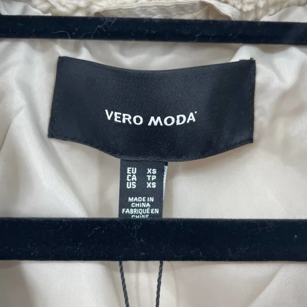 Vero Moda Vmcille Short Teddy Fleece Waistcoat Lavender Vest Size XS NWT - Image 5