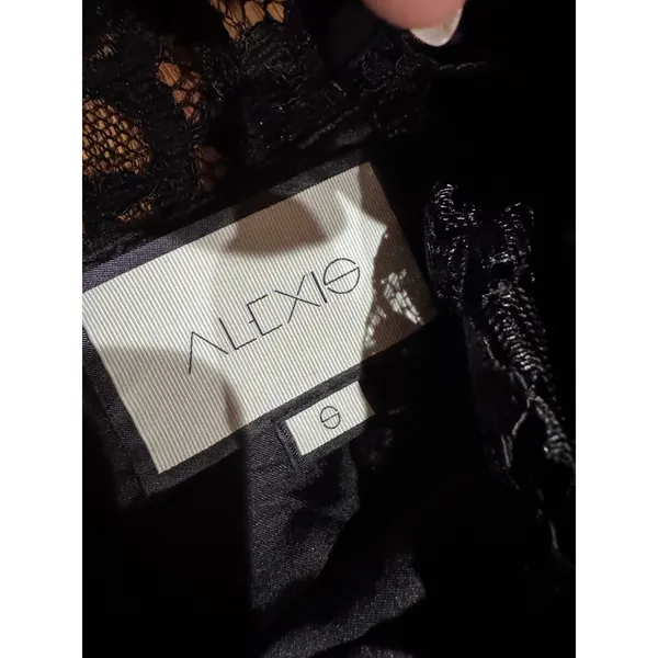 Alexis Helina Black White Bodycon Midi Dress Sleeveless Cocktail Size S - Image 4