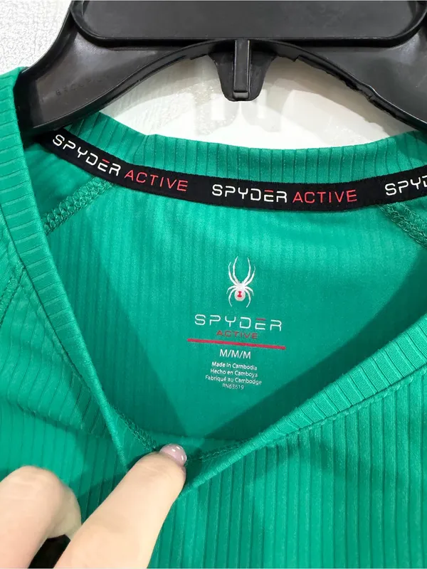 Spyder Women's Emerald Green Short-Sleeve Performance Tee - Image 2
