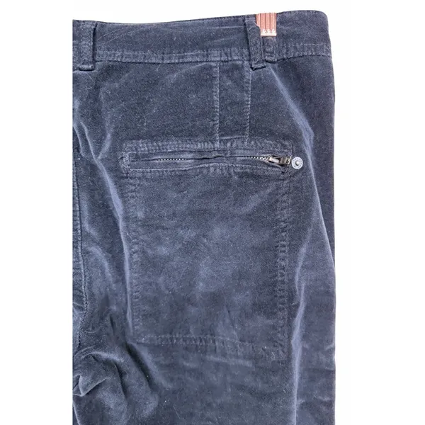 Free People Hit‎ Back Slim Flare Pants Black Velvet Women's Size 8 - Image 8