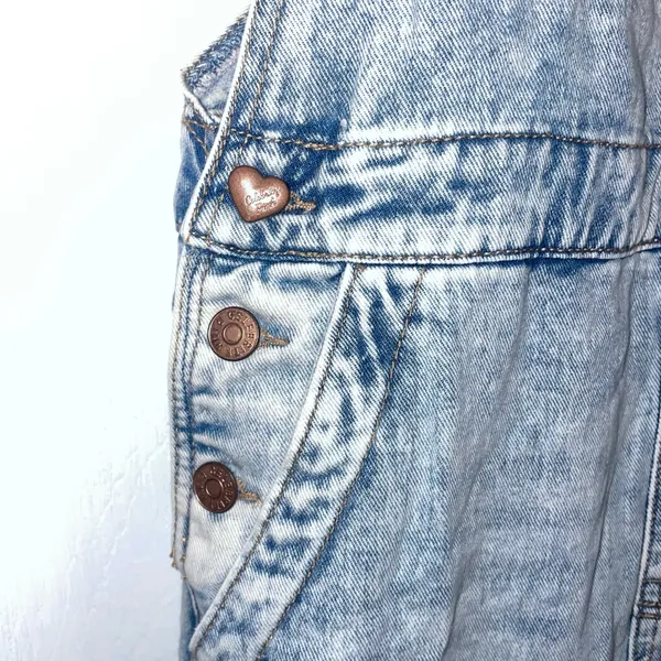 Celebrity Pink Denim Overalls - Image 3
