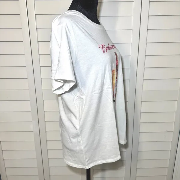 Lucky Brand Budweiser Graphic T-Shirt White Beer Bottle Logo Large NEW‎ - Image 2