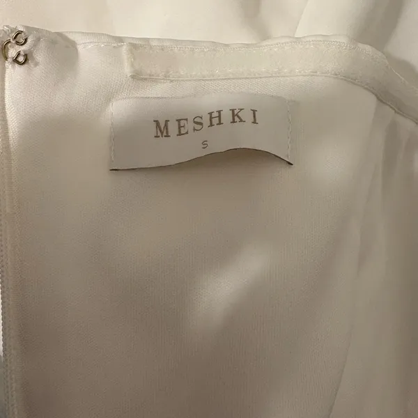 💜 Meshki White Strapless Sheath Mini Dress 💚 - Image 3