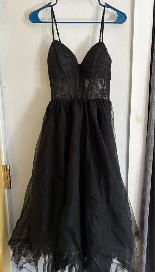 Windsor Black Tulle Dress - Image 2